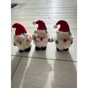 Vintage santa Claus ornaments set of 3